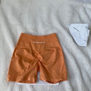 NWT Women’s Alphalete Amplify Shorts Cheek Coral XS